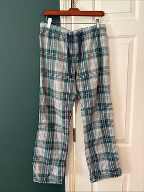 Toad&Co Teal and Gray Plaid Lounge Pants